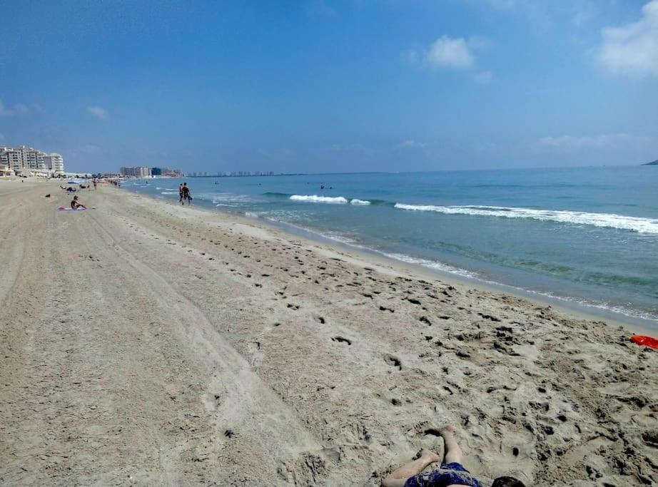 Apartamento En Primera Linea De Playa Murcia Esterno foto