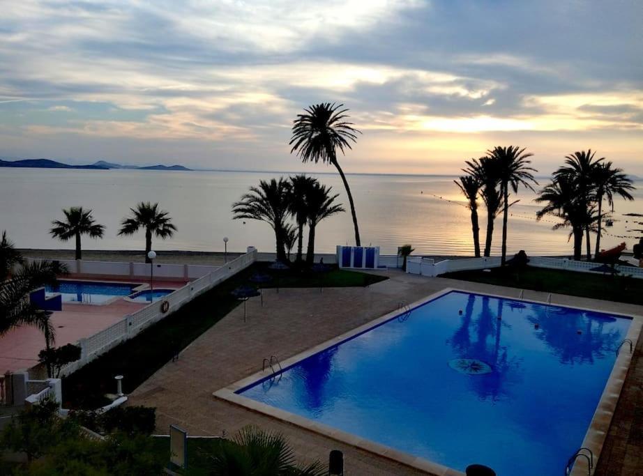 Apartamento En Primera Linea De Playa Murcia Esterno foto